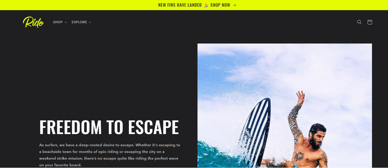 Ride by Shopify